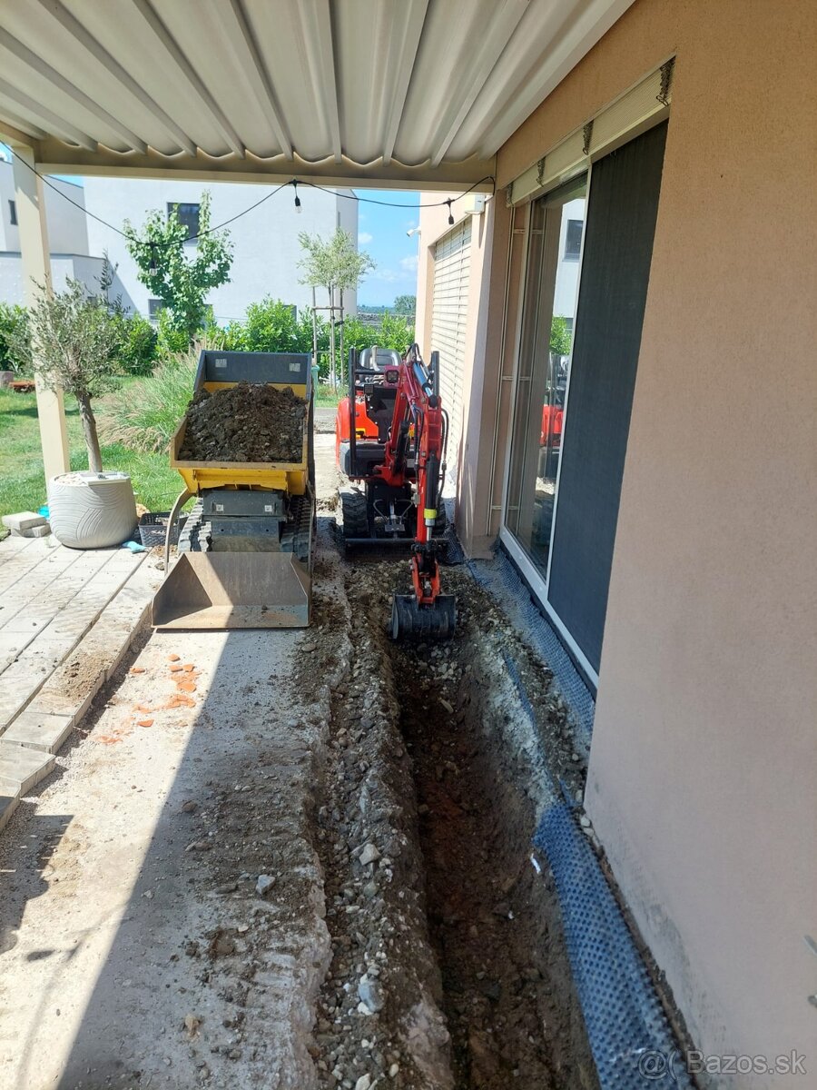 Vykopove práce MinibagerZB - 3