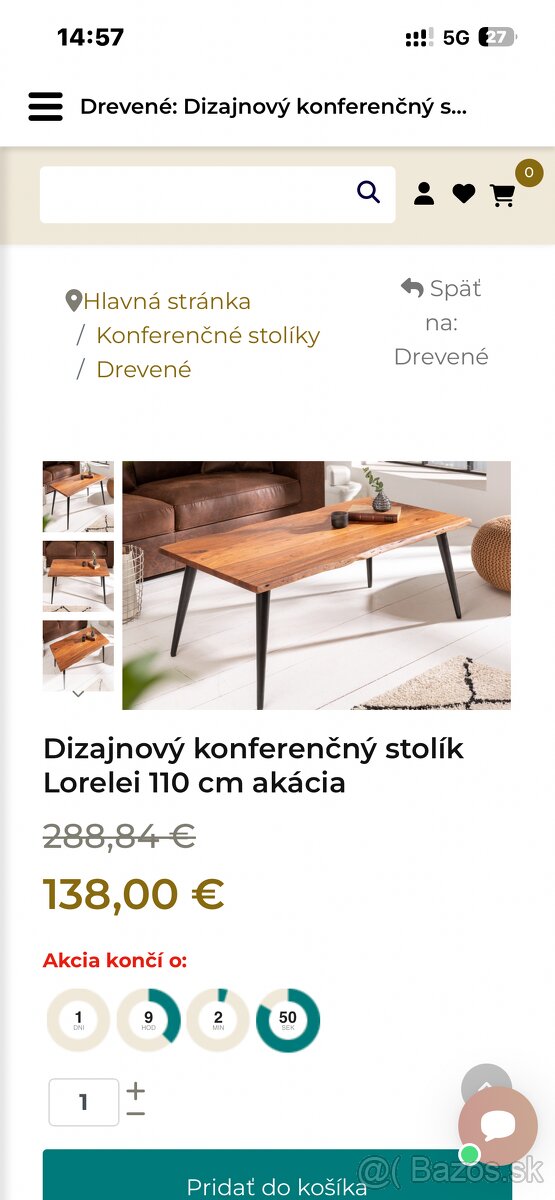 Konferenčný stolík 1/S - 3
