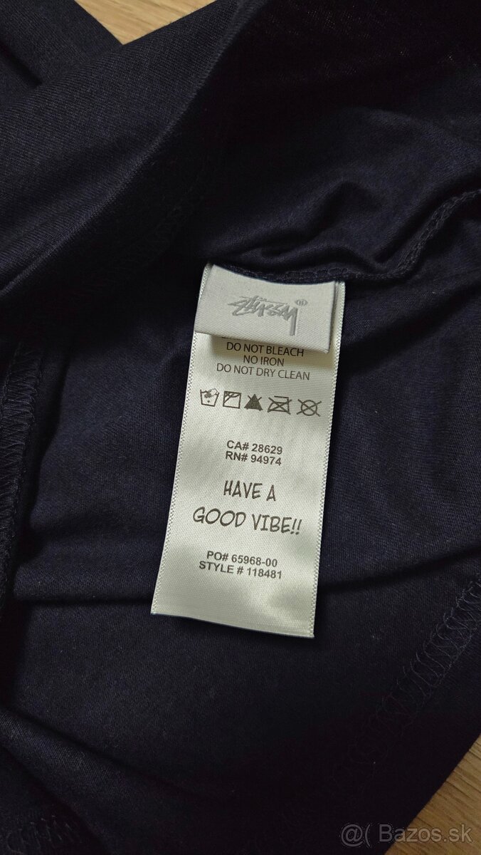 Stüssy Fuzzy Dice Tee navy blue/white - 3