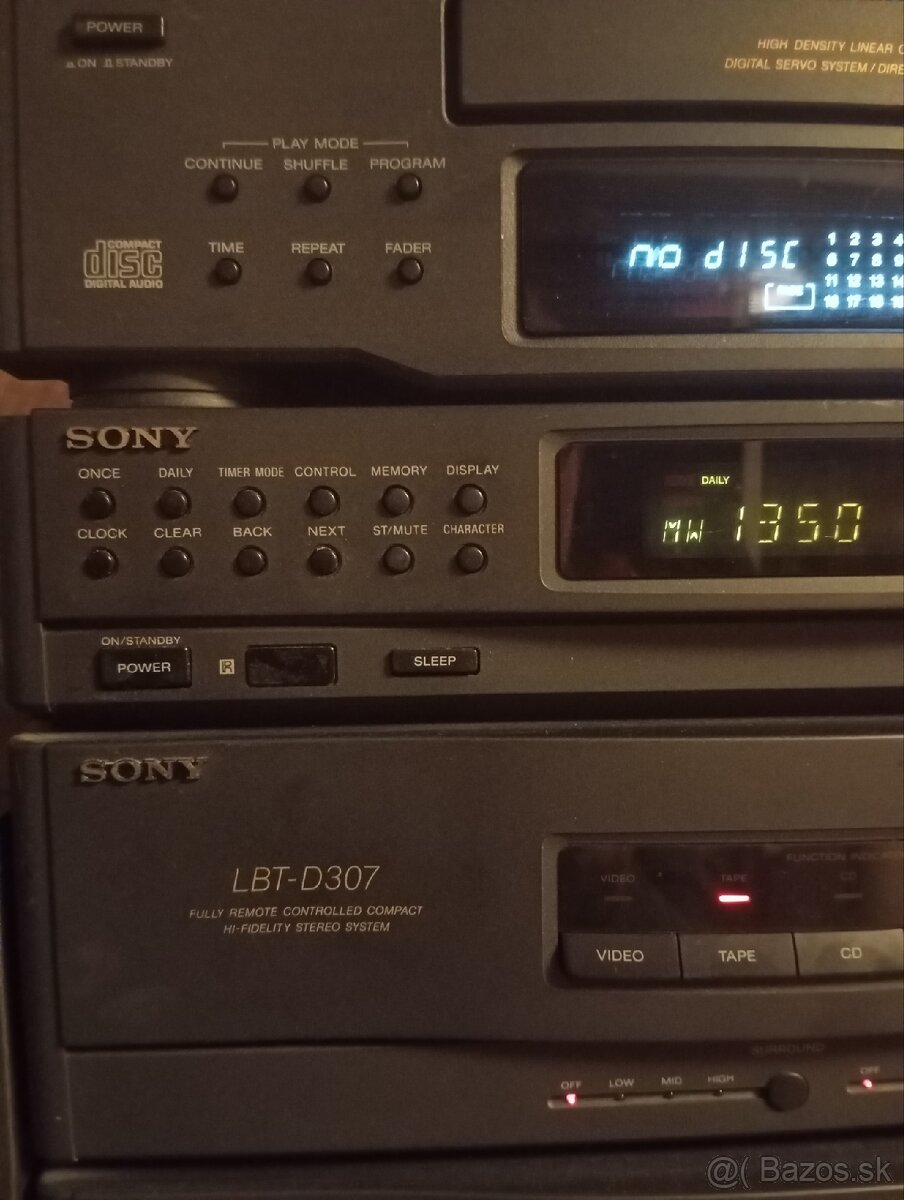 Predám hifi vežu Sony s veľmi pekným zvukom. - 3