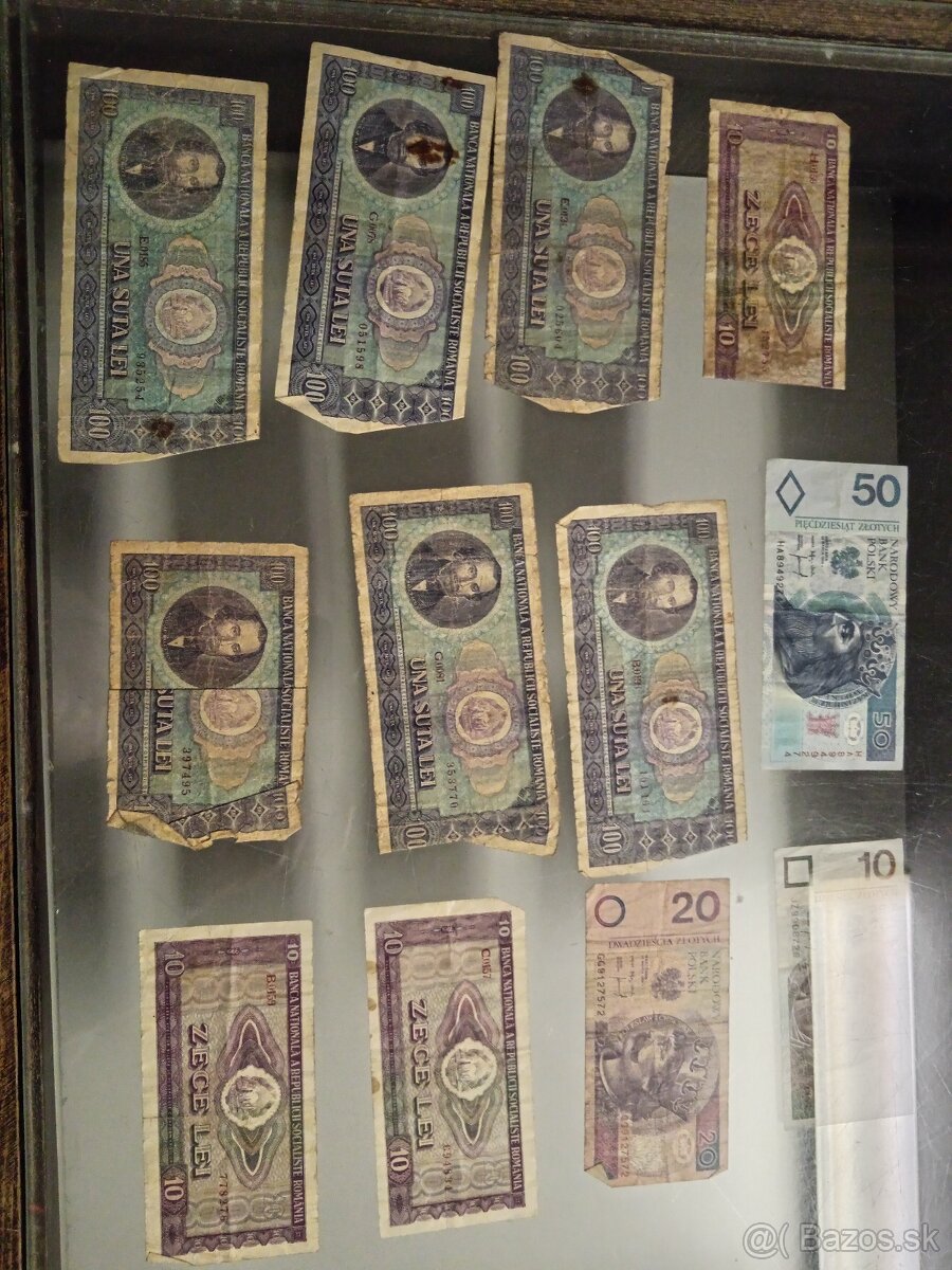 Rumunské bankovky, mince, starožitnosti - 3