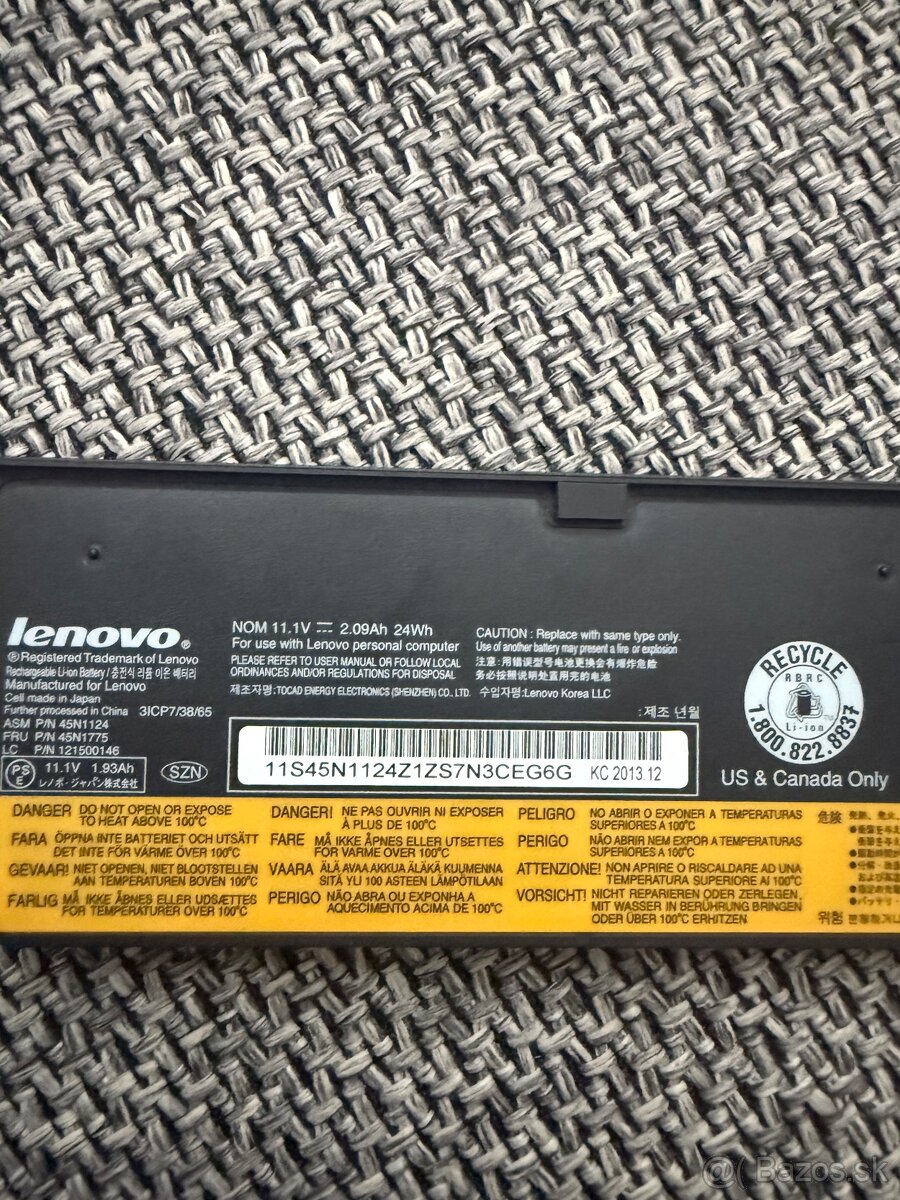 Batéria Lenovo Li-ion 68 min. 1930mAh - 3