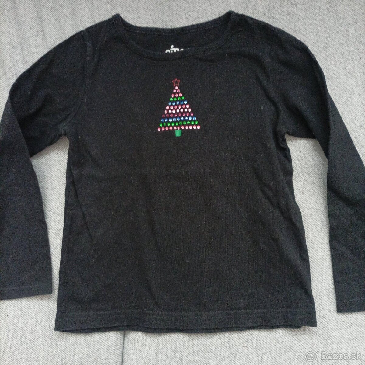 Vianočné šaty + tričko , velk.110 - 3