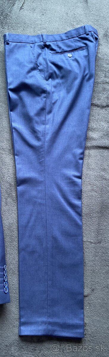 Modrý pánsky oblek - komplet - 3