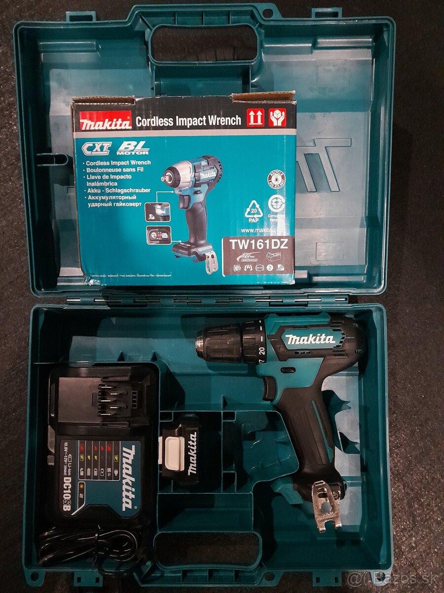 Makita cxt 12v sada rázák+doťahovačka. - 3