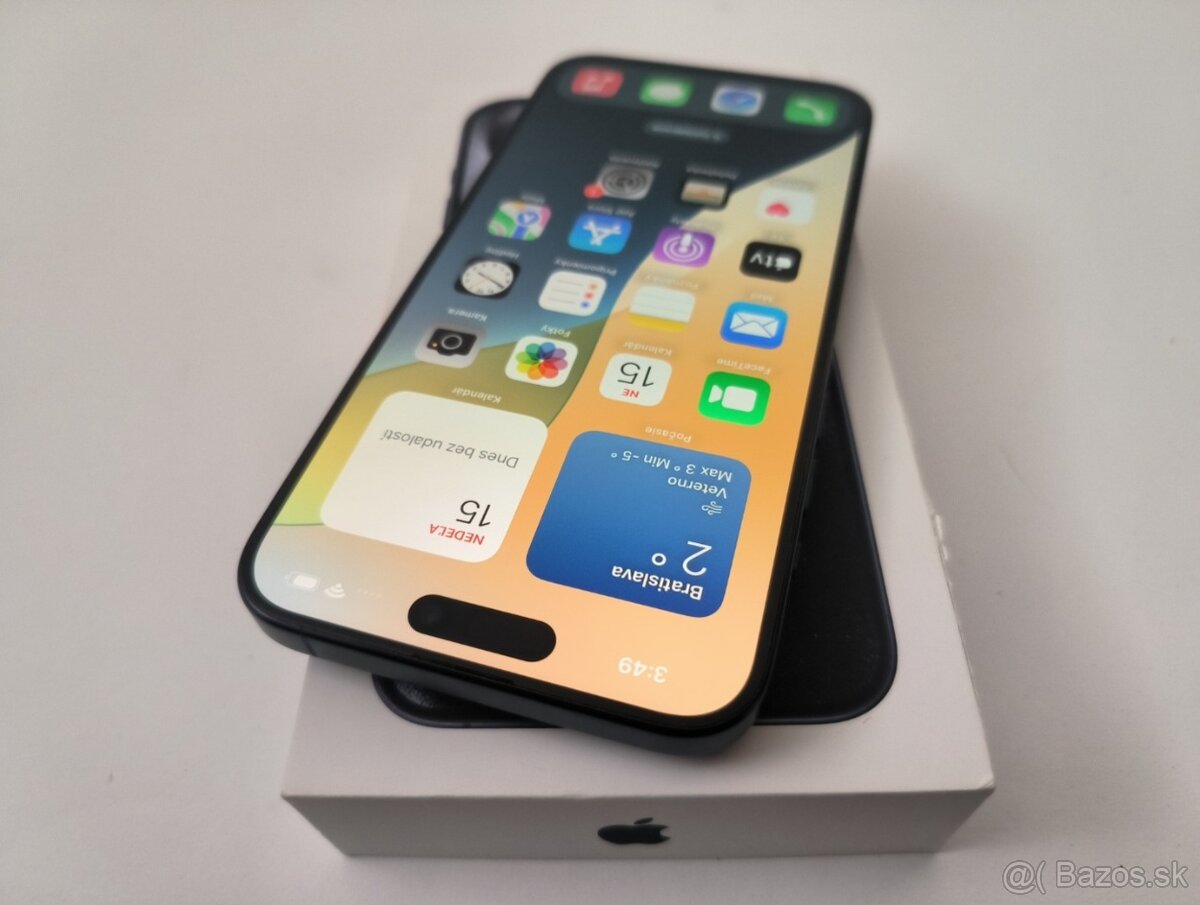 apple iphone 15 PRO MAX 256gb Blue Titanium / Batéria 100% - 3