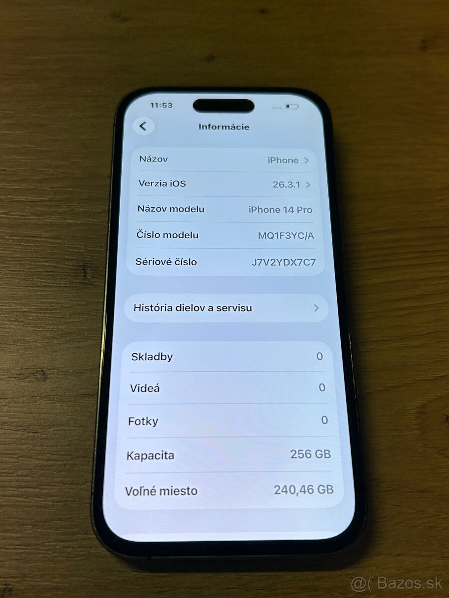 Predám Apple iphone 14 PRO 256GB Deep Parple - 3