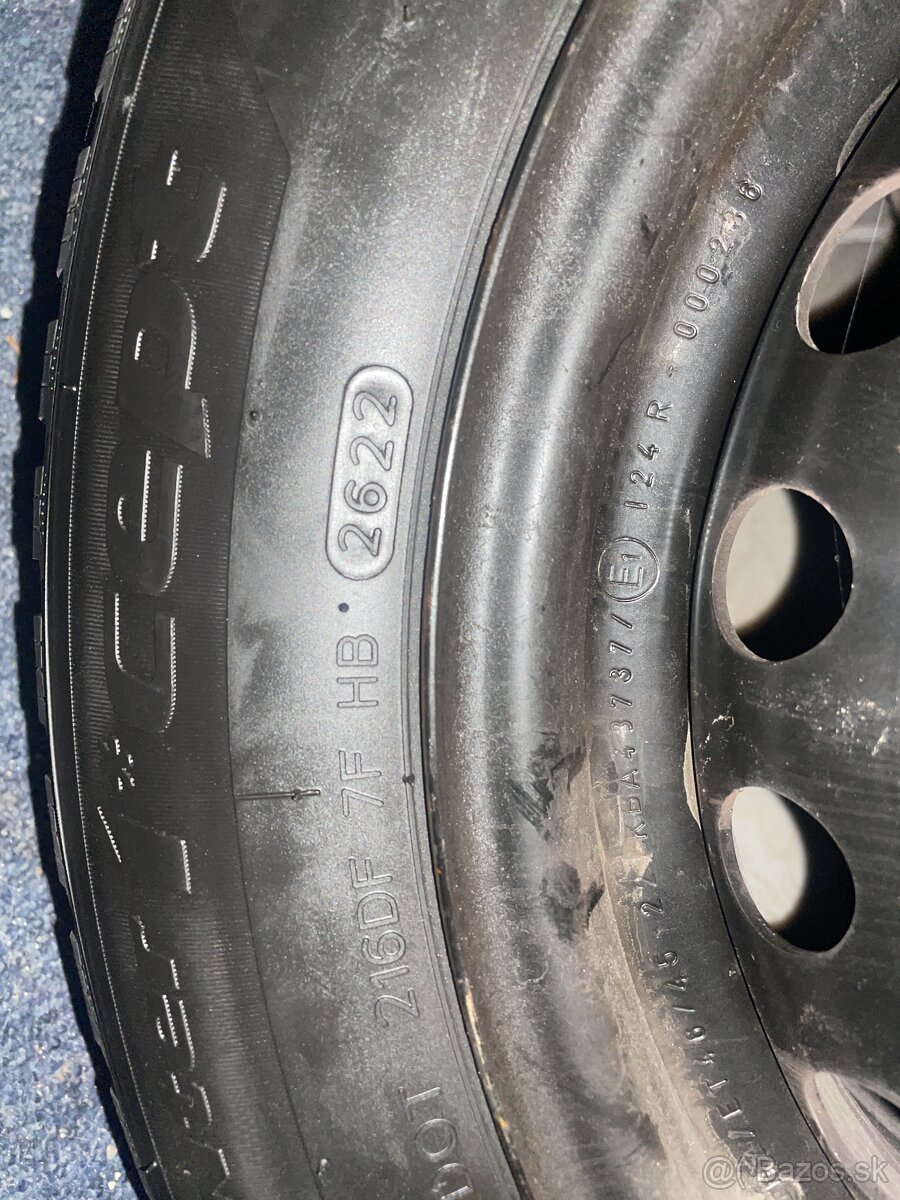Predám pneumatiky Hankook na oceľových diskoch - 3
