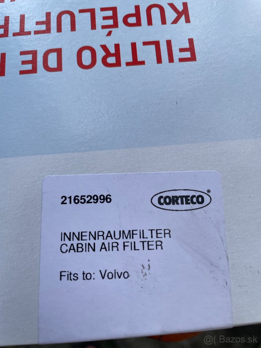 Filter vnútorného priestoru (kabínový) CORTECO 21652996 - 3