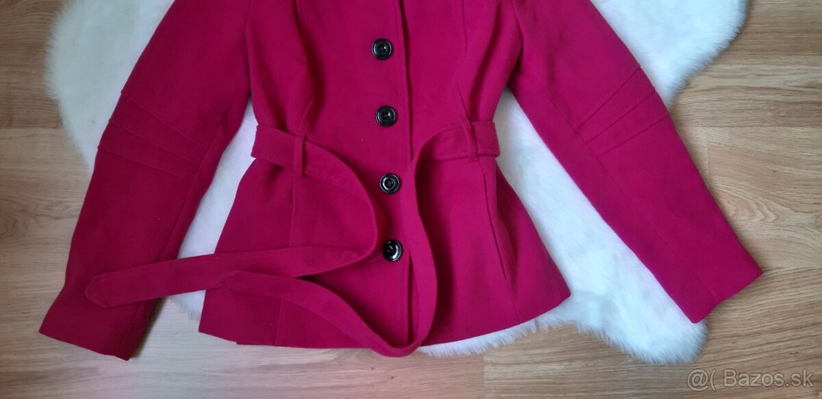 Dámsky ružový kabát F&F 40 - 3