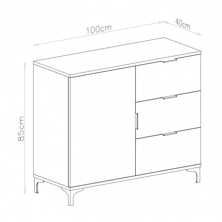 Komoda LANA 03 Dub Artisan - 3