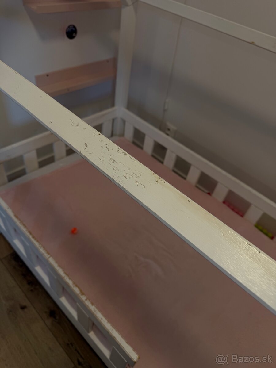 Detská domeková postel masív 160x80 - 3