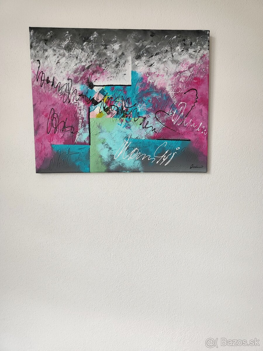 Ručne maľovaný obraz akryl - 3