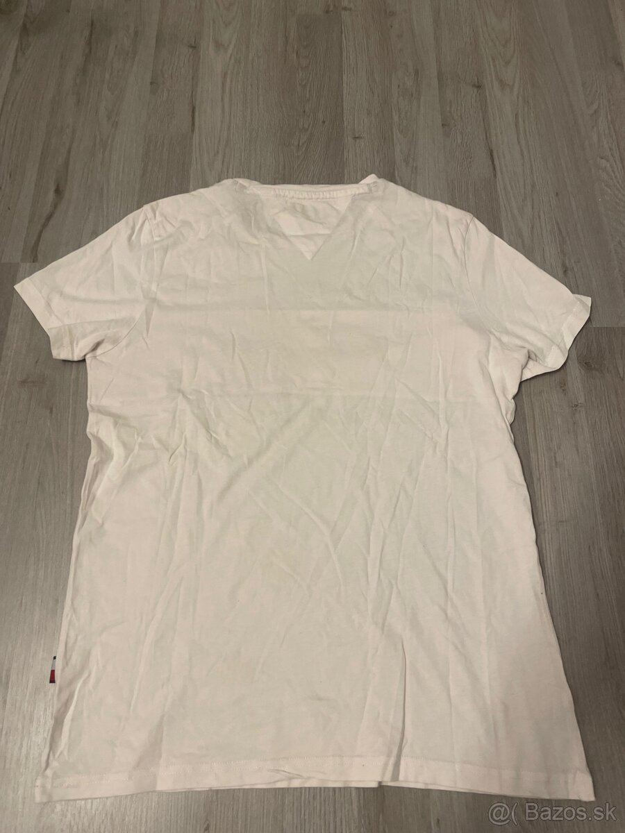 ⚪🔴 Biele TOMMY HILFIGER tričko – veľkosť S - 3
