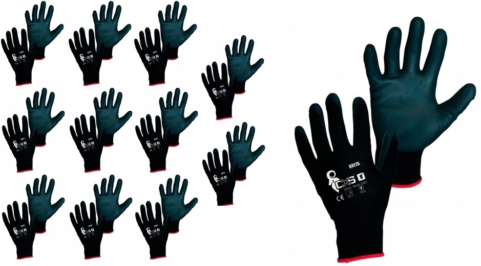 Pracovné rukavice BRITA CXS Canis, veľkosti 7, 8, 9, 10. - 3