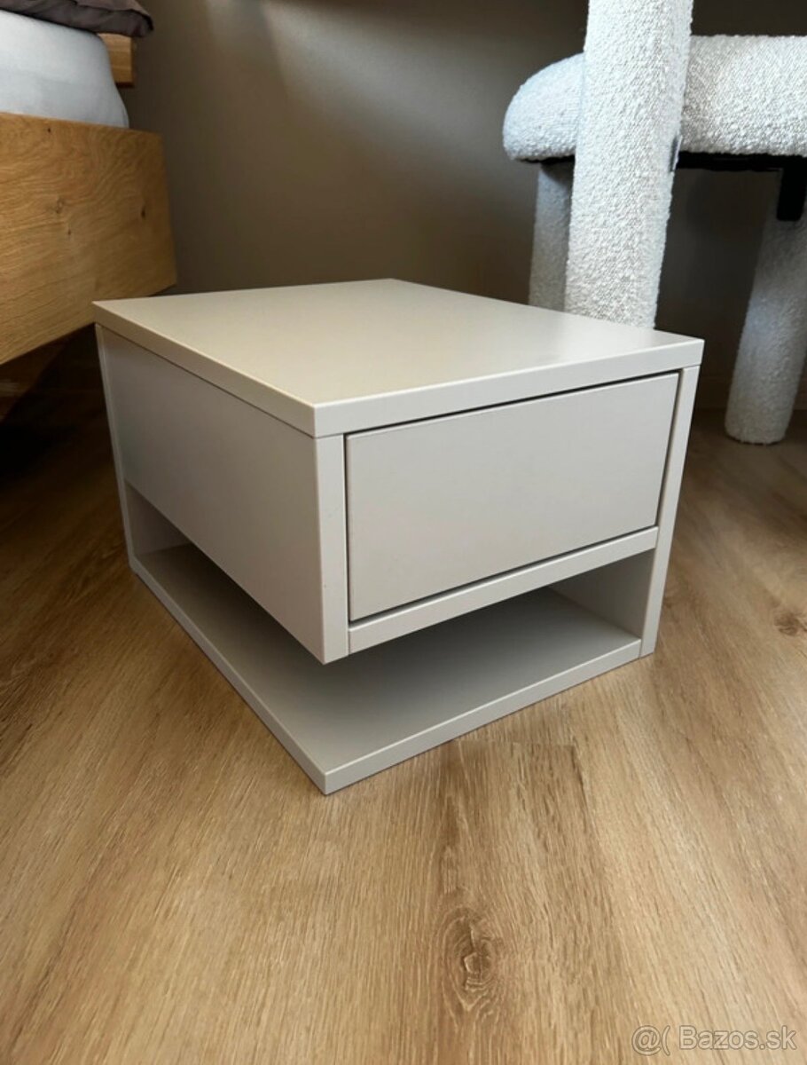 Nočný stolík kašmírovo sivá - 3