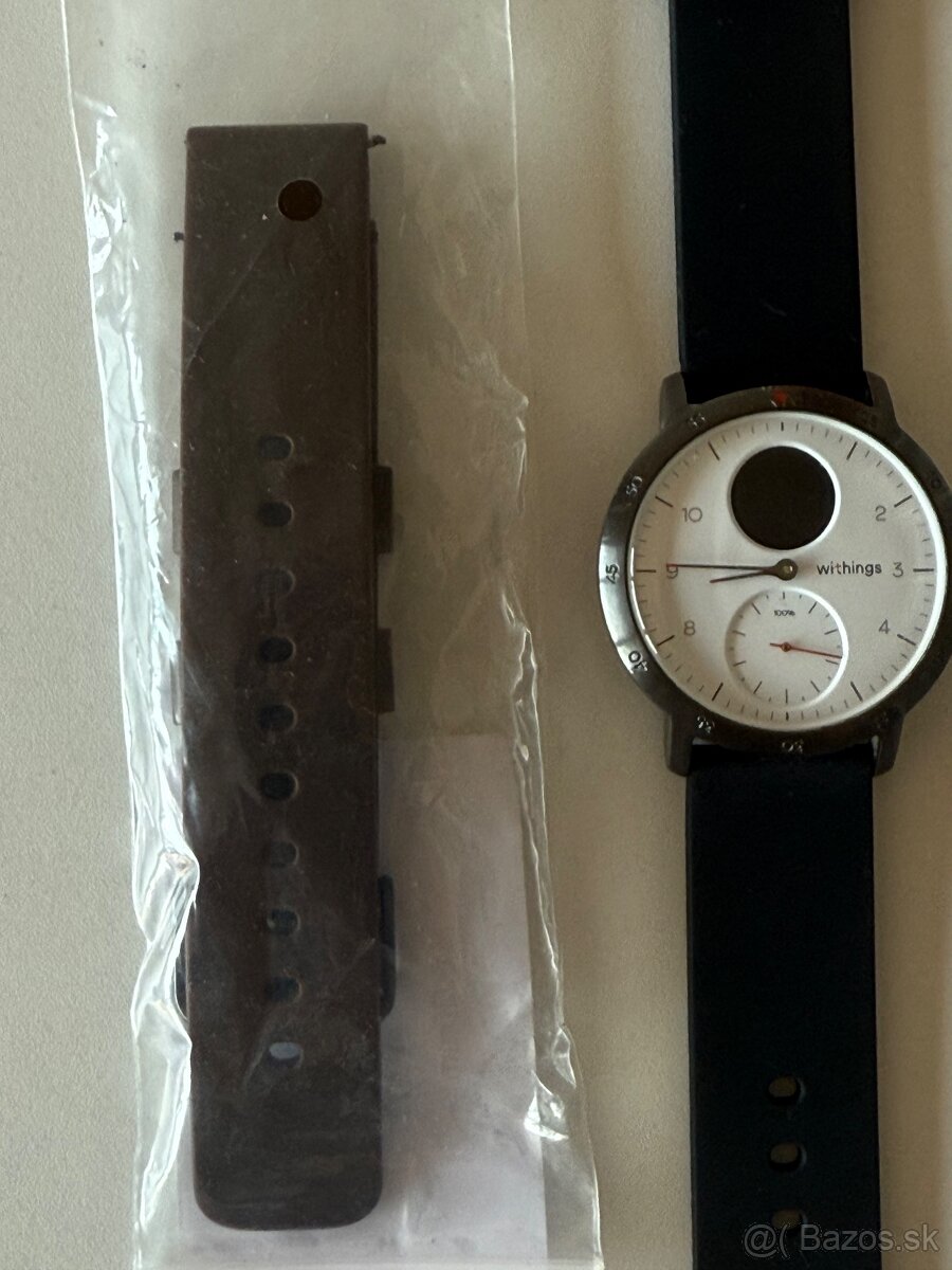 Withings Steel HR Sport (40 mm), biele shnedým remienkom - 3