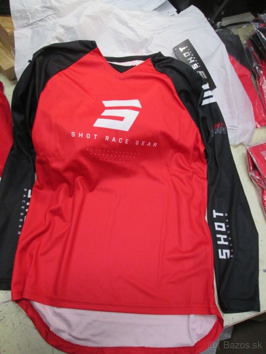 Detský komplet pre minicross shot červený čierny - 3