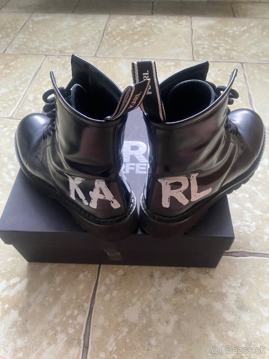 Čierne workery Karl Lagerfeld - 3