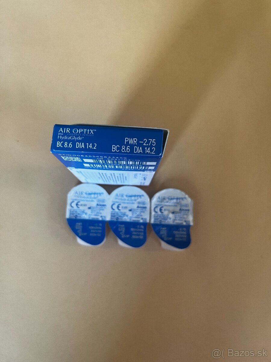 Kontaktné šošovky -2,75 - 3