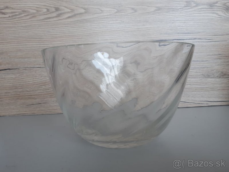 sklo fľaša misa labuť kryštál - 3