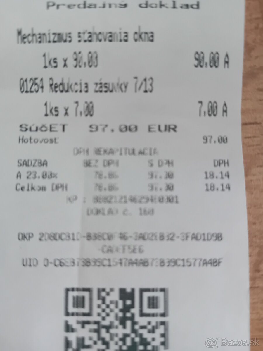 mechanizmus stahovania okna vw eos - 3