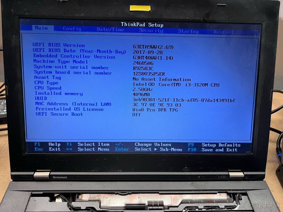 Predám funkčnú použitú matičnú dosku do notebooku L430. - 3