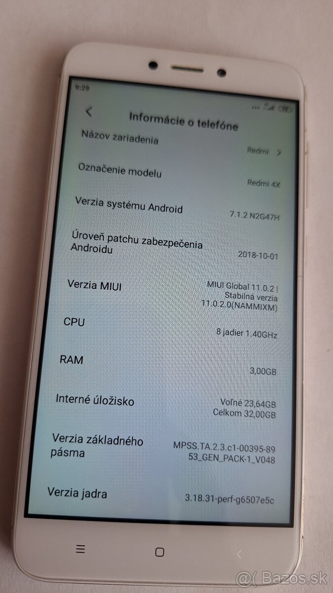 Xiaomi redmi 4x 3/32GB android 7 dual sim zlatý - 3
