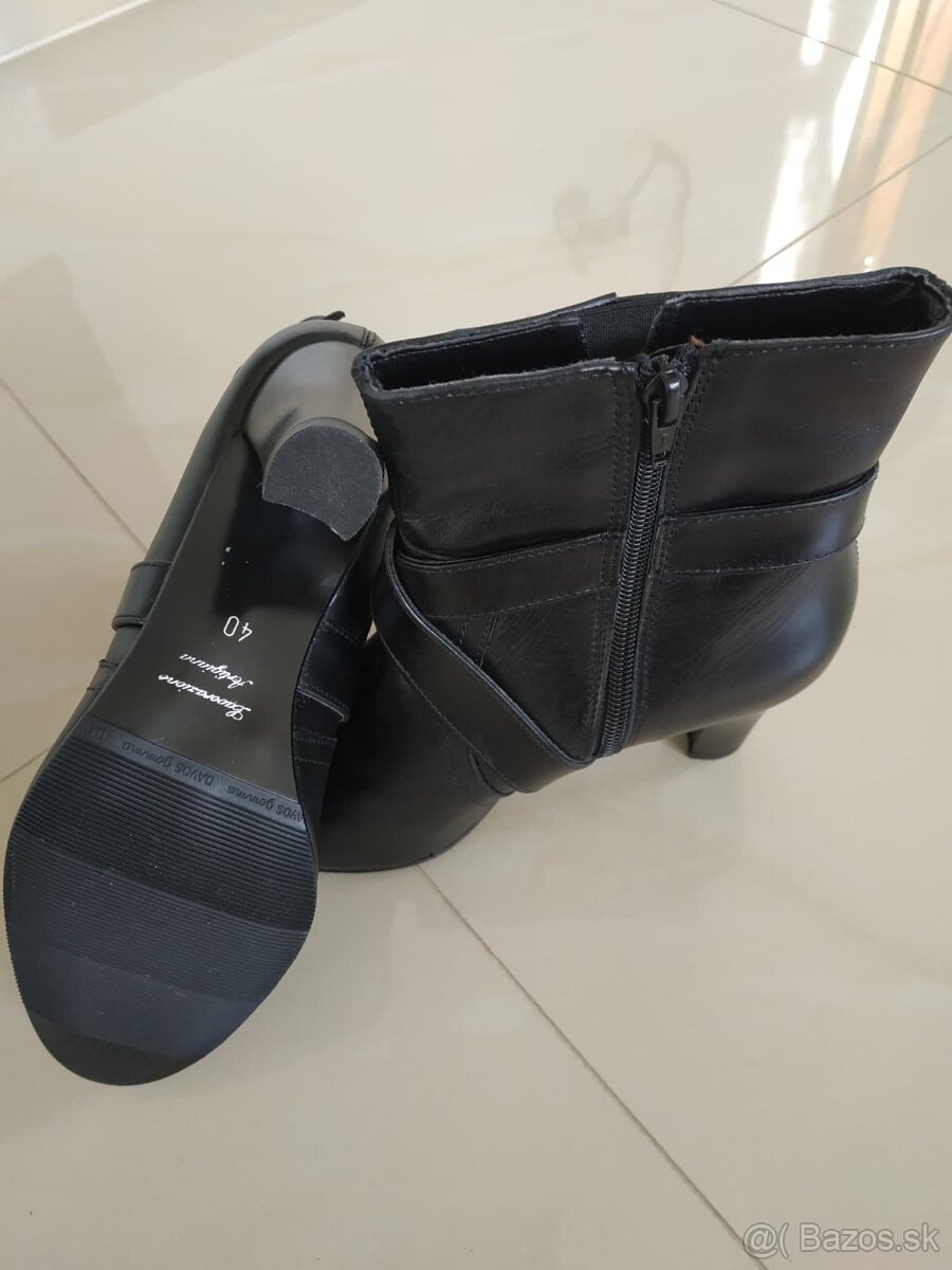 Kožené čižmy, veľkosť 40 - 3