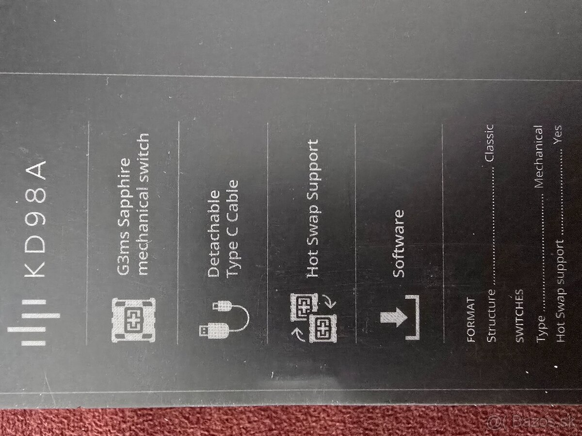 Herná klávesnica Dark Project 98 Sunset - 3