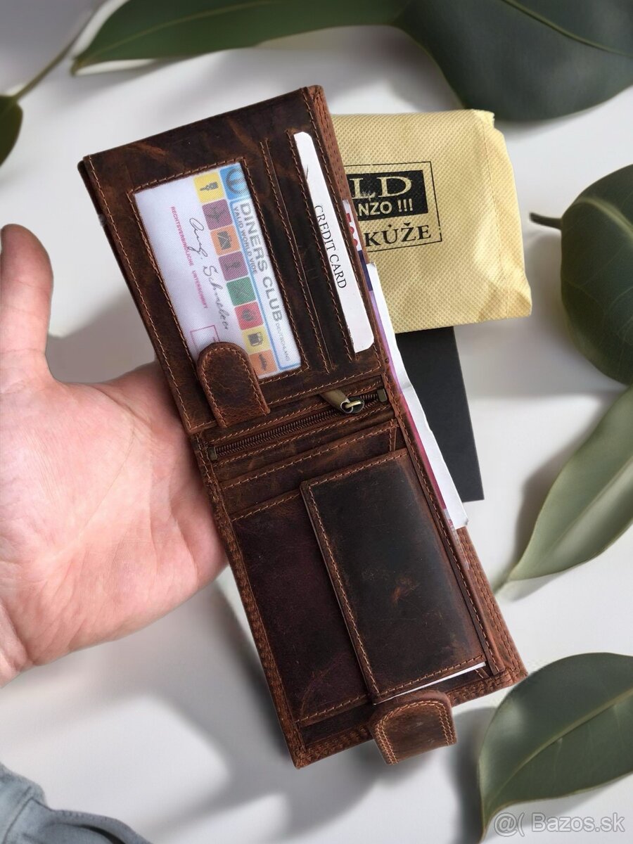 Pánska kožená peňaženka Wild. - 3