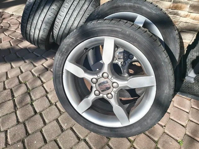 Elektróny 5x112 R17 + letné pneu. - 3