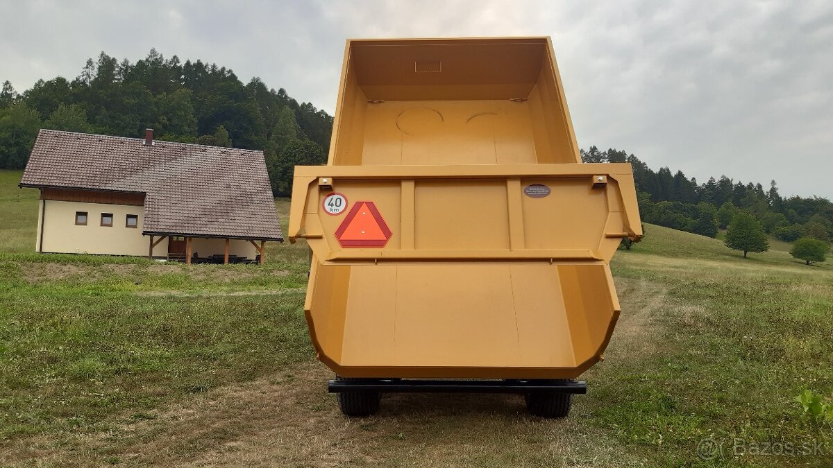 Traktorový náves,Príves,Vlek za traktor,Vlečka,Dumper 10t - 3