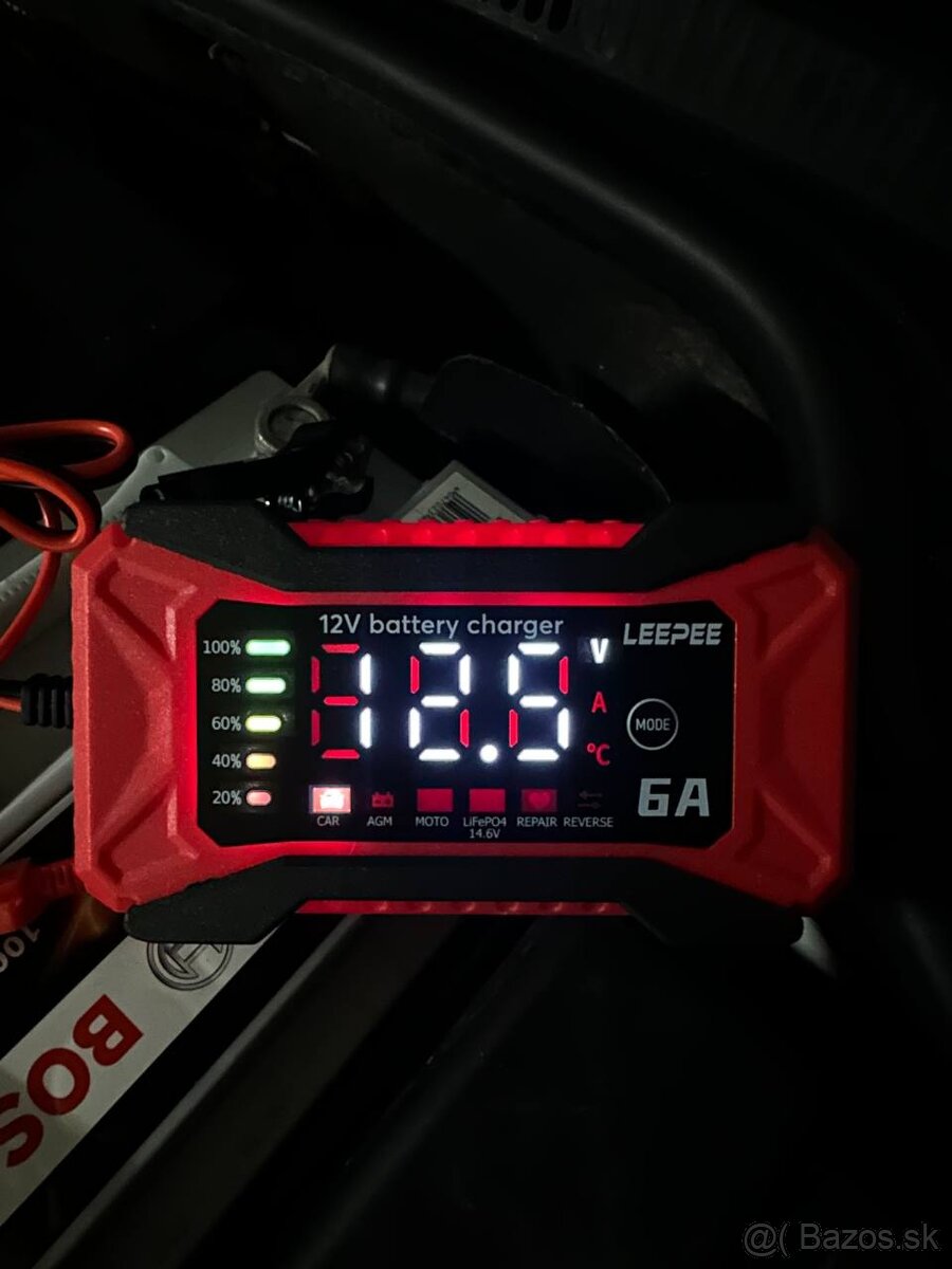 Nabíjačka na autobatériu 6 A (nová) - 3