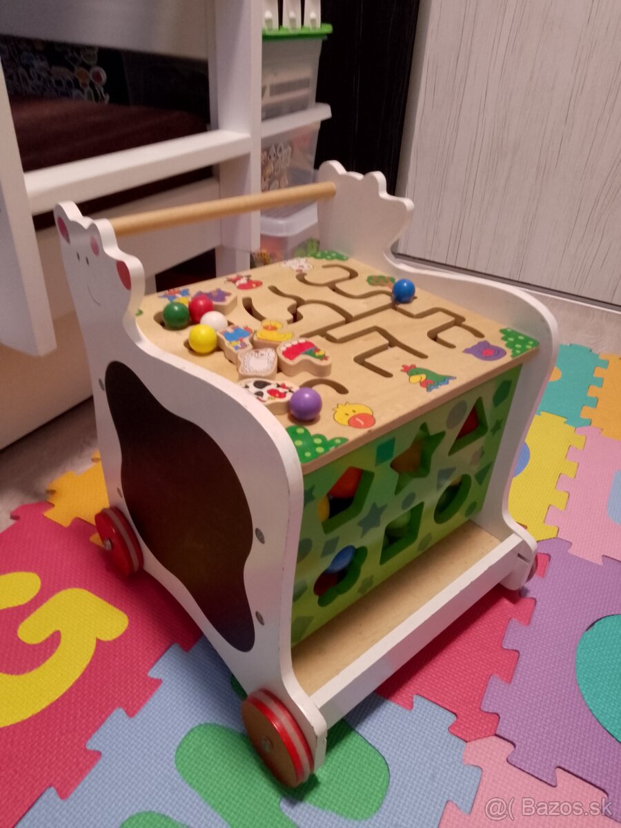 Detské drevené chodítko - 3