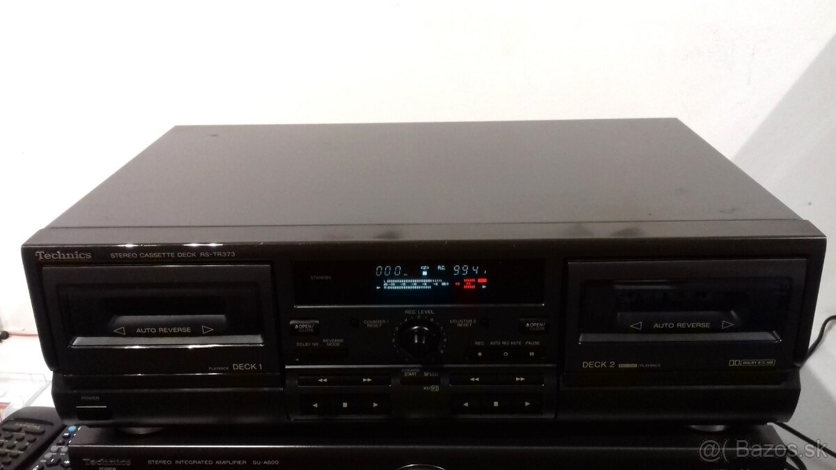 Kazetovy 2- deck TECHNICS RS-TR373, Dolby B + C, Japan, AK34 - 3