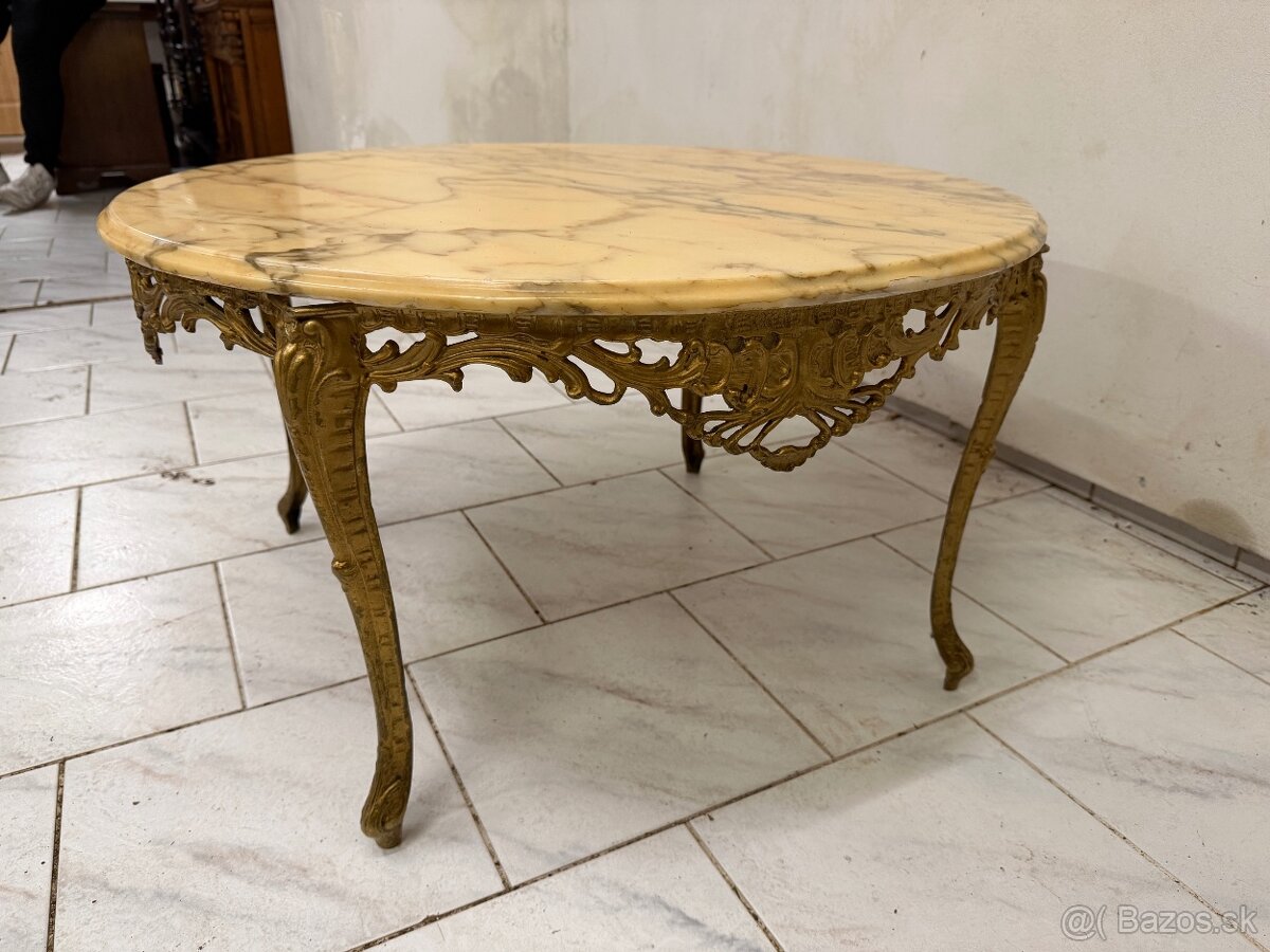 Starožitný mosazný stůl - 3