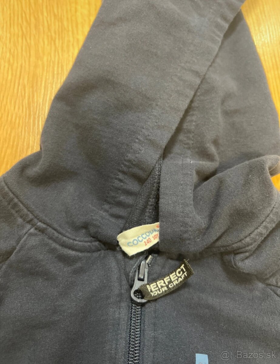 🧥 Tmavě modrá mikina s kapucí – vel. 140 (10 let) - 3