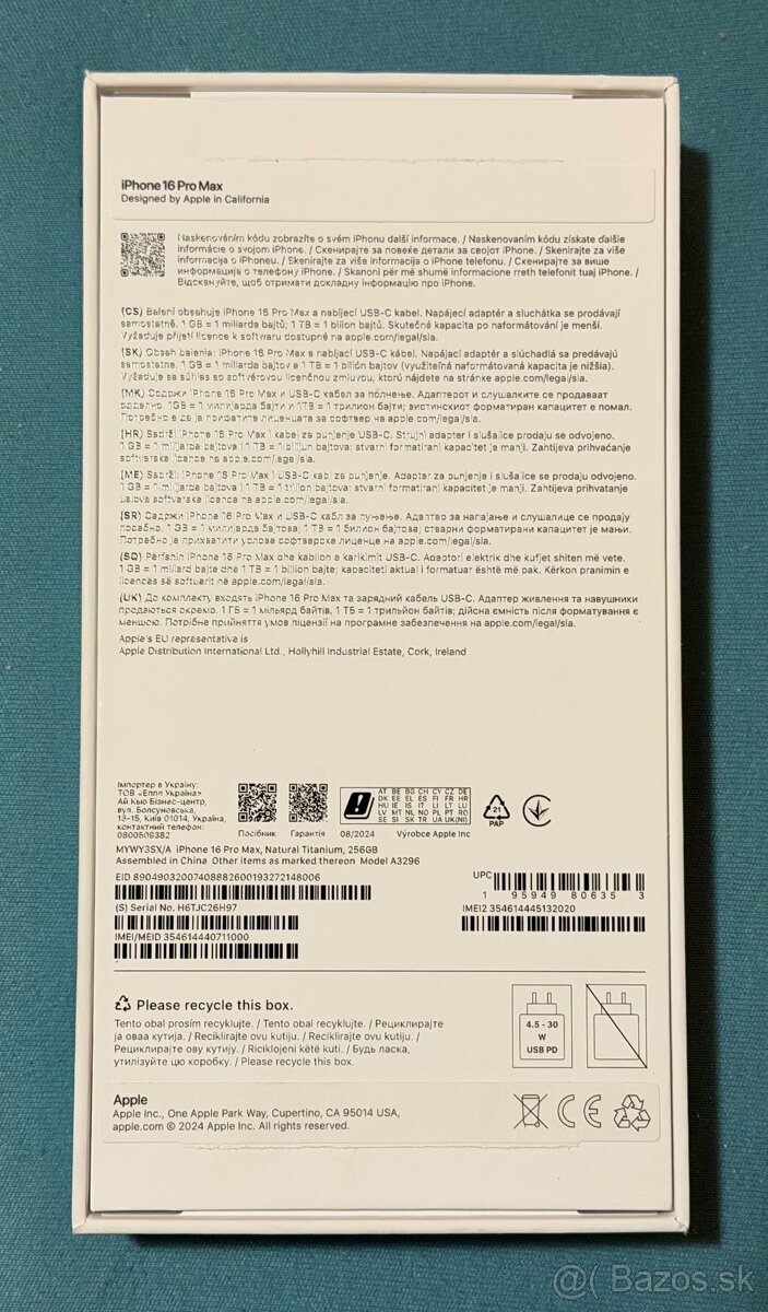 Apple iPhone 16 Pro Max 256GB Natural / SK - 3