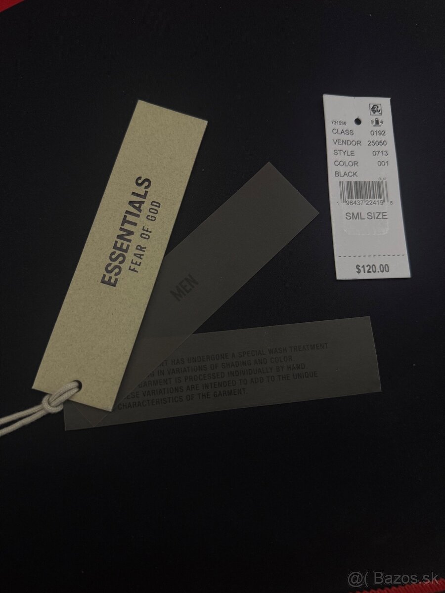 Fear Of God Essentials Fleece Hoodie Black - 3