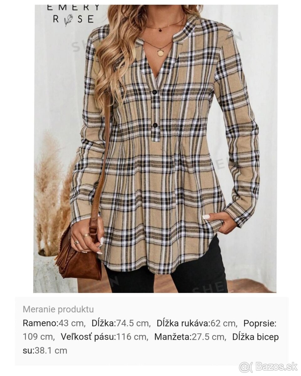 Károvaný set oblečenia pre rodinu s doplnkami NOVÉ - 3