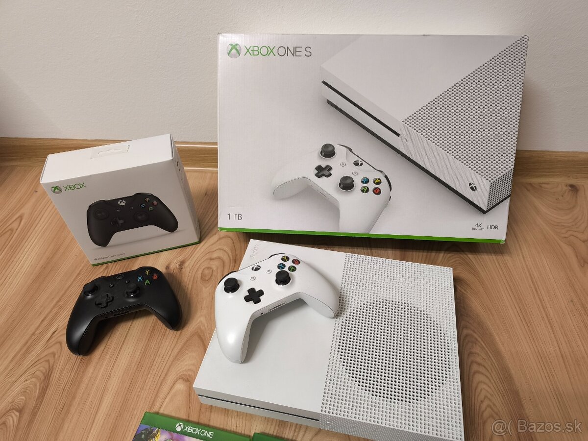 Predám Xbox one s 1tb + 2 ovládače,6 hier - 3