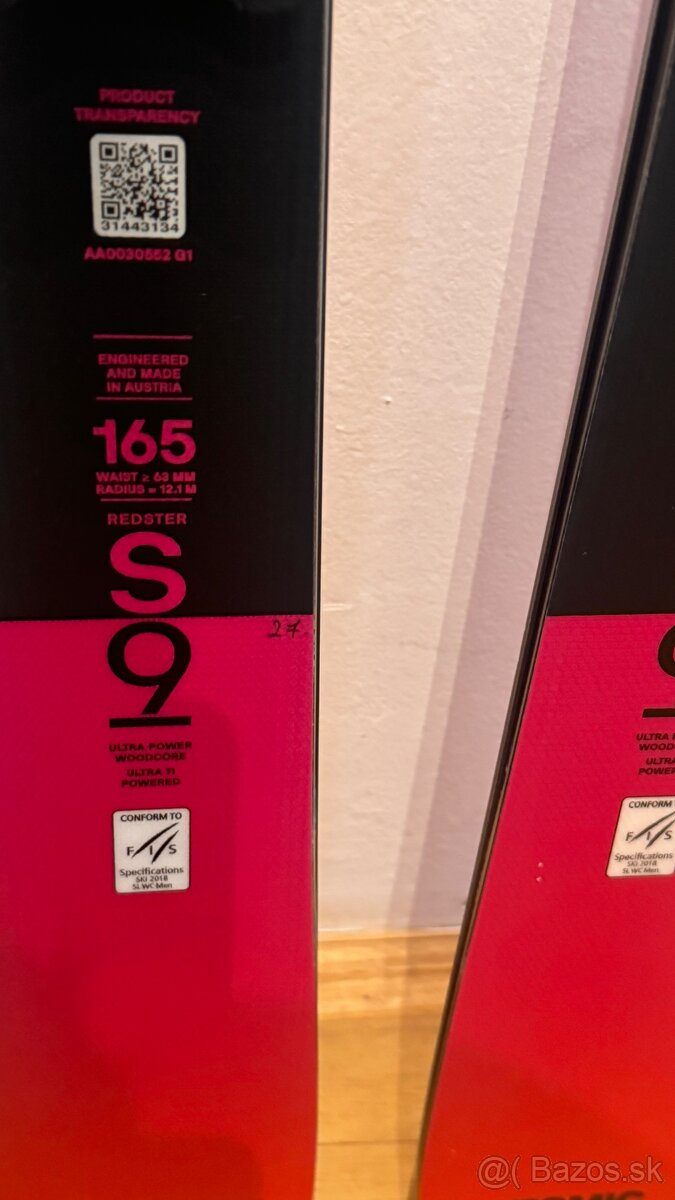 LYŽE ATOMIC REDSTER S9 FIS M 166cm - NOVÉ - 3