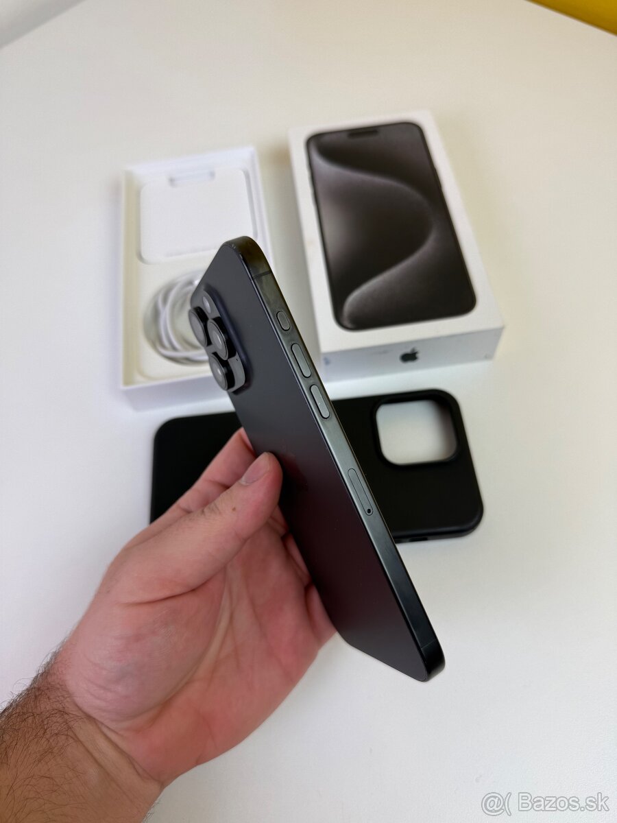 Predam vymenim Iphone 15 Pro Max 256GB čierny - 3