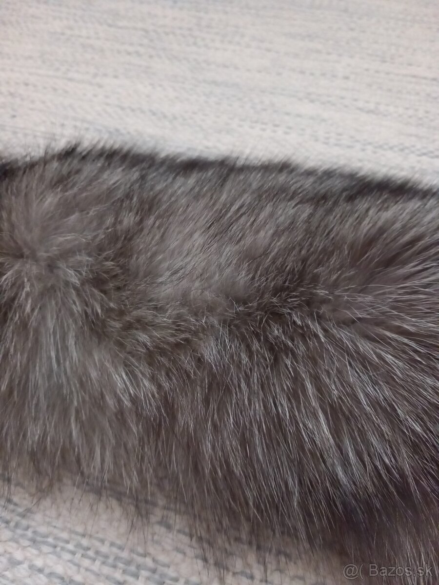 Kožušinový golier sivý - 3
