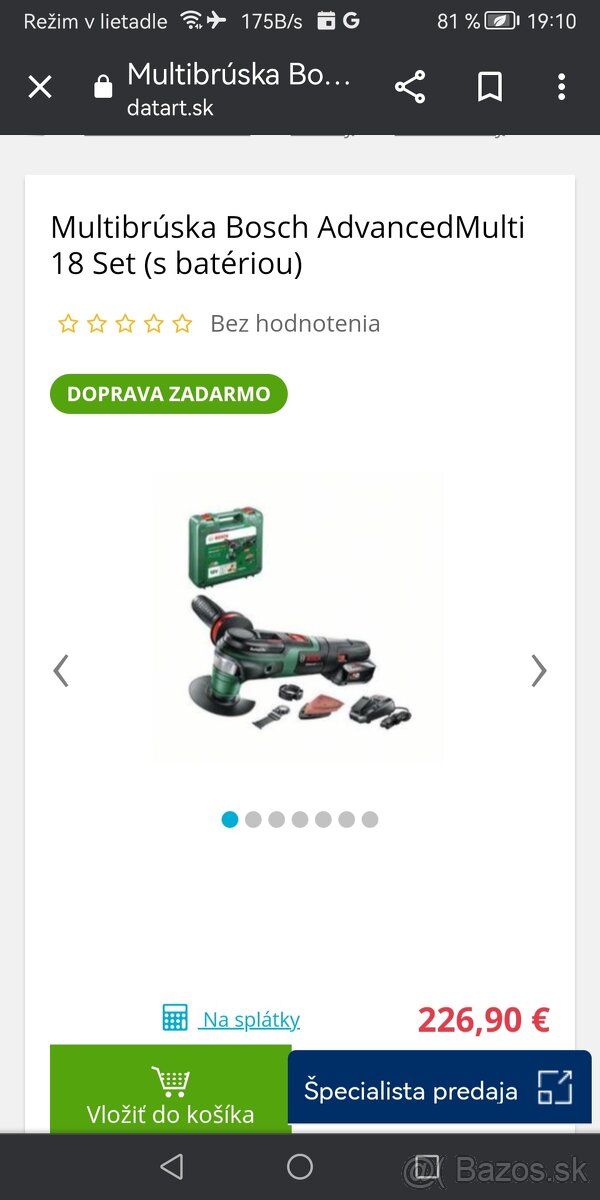 Sada Bosch AdvancedMulti 18 / 1 x AKU 18 V 2,5 Ah - 3