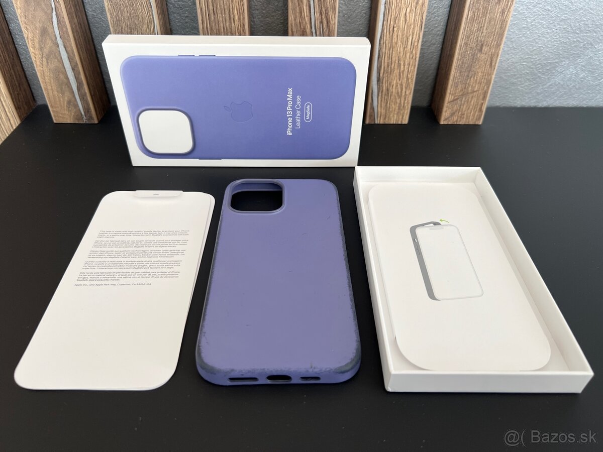 Kozeny kryt iPhone 13 Pro Max Leather Case Wisteria - 3