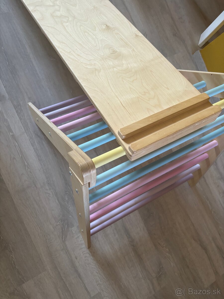 ELISDESIGN trojuholnik Pikler + doska + hojdačka - 3