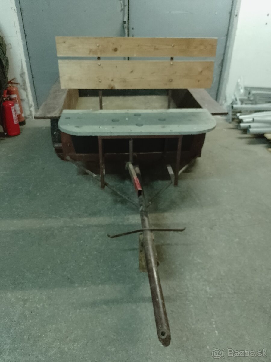 Masivní vozík,vozíček,vlečka domácí výroby,jako vari - 3