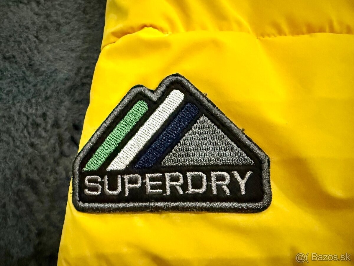 SUPERDRY pánska bunda Sports Puffer - Žltá. Velkosť: L. - 3